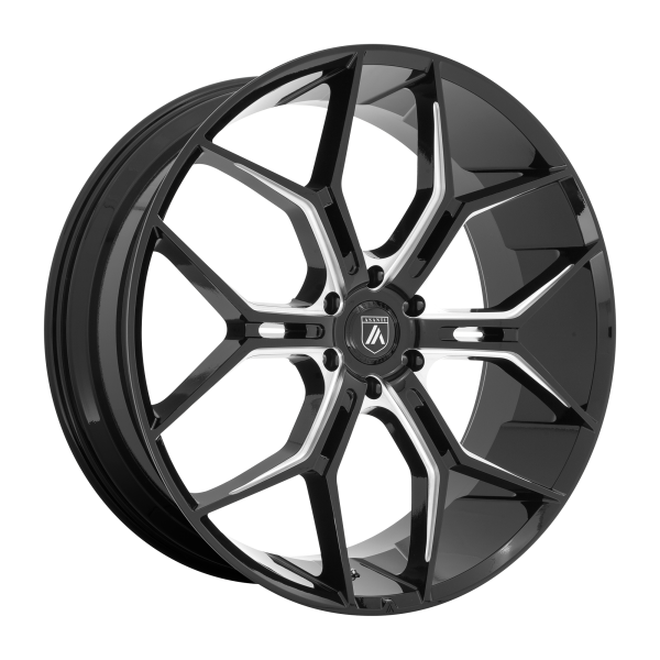 Asanti Black - Asanti Black ABL-38 MONARCH TRUCK 26X10 6X5.5 Gloss Black Milled|ABL38-26106235BK