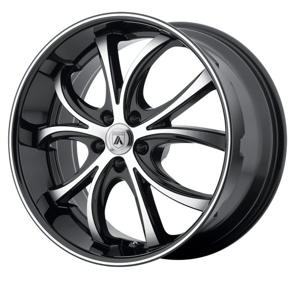 Asanti Black - Asanti Black ABL-8 ELEKTRA 22X9 5X120 Machined Face Black Lip|ABL8-22905232MB