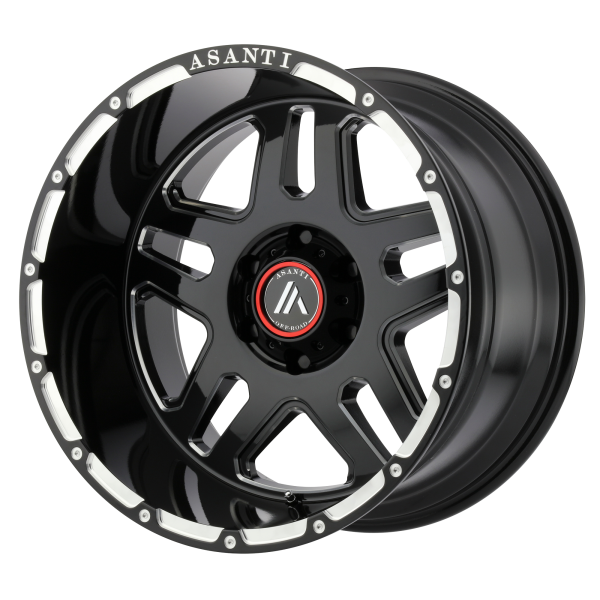 Asanti Off Road - Asanti Off Road AB809 ENFORCER 20X12 5X5.0 Gloss Black Milled|AB809-20125044NGM