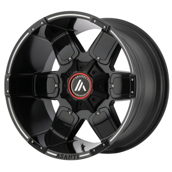 Asanti Off Road - Asanti Off Road AB811 WARTHOG 20X9 6X135/5.5 Satin Black Milled|AB811-20906712NBM