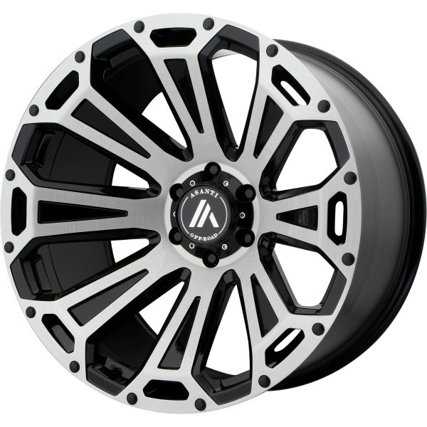 Asanti Off Road - Asanti Off Road AB813 CLEAVER 22X10 8X170 Black-Brushed|AB813-221087BB12N