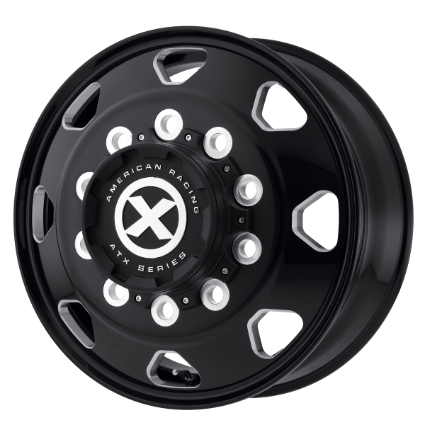 ATX - ATX AO401 OCTANE 22.5X8.25 10X11.25 Satin Black Milled - Front|AO40122510901