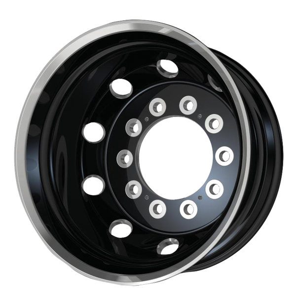 ATX - ATX AO404 JOURNEY 22.5X14 10X11.25 Satin Black With Polished Lip - Rear Outer|AO4042214010902H
