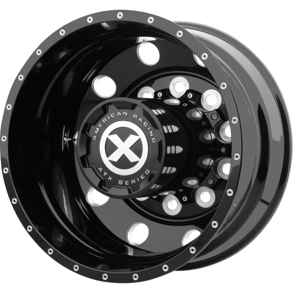 ATX - ATX AO405 TREX 22.5X8.25 10X11.25 Gloss Black Milled - Rear|AO40522510302H