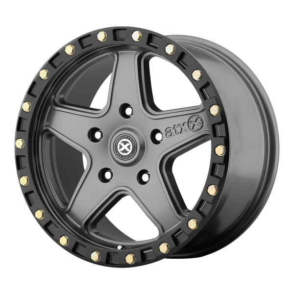 ATX Series - ATX Series AX194 RAVINE 18X8.5 5X5.0 Matte Gray Black Reinforcing|AX19488550435
