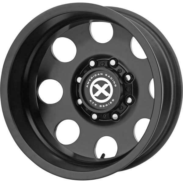 ATX Series - ATX Series AX204 BAJA DUALLY 17X6.5 8X200 Satin Black - Rear|AX204765827140N