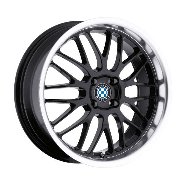 Beyern - Beyern MESH 17X8 5X120 Gloss Black W/ Mirror Cut Lip|1780BYM155120B72