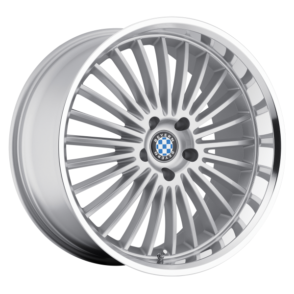 Beyern - Beyern MULTI 17X8 5X120 Silver W/ Mirror Cut Lip|1780BYT155120S72