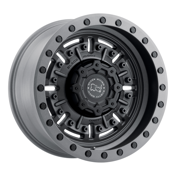 Black Rhino - Black Rhino ABRAMS 17X8.5 6X5.5 Textured Matte Gunmetal|1785ABR-86140G12