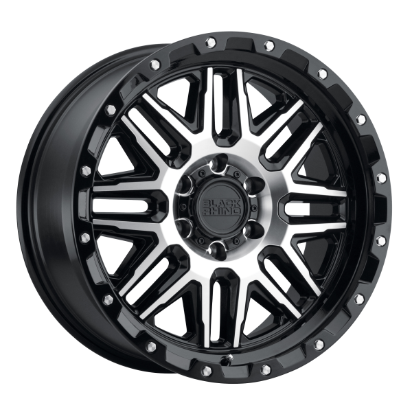 Black Rhino - Black Rhino ALAMO 20X9 8X170 Gloss Black W/ Machined Face & Stainless Bolts|2090ALA068170B25