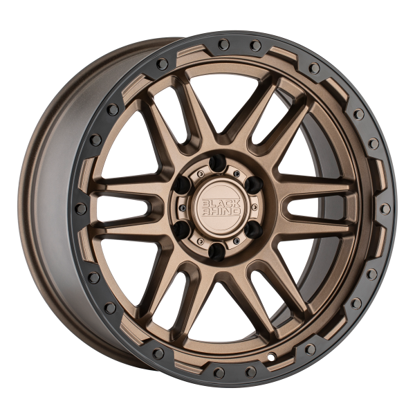 Black Rhino - Black Rhino APACHE 17X8.5 6X135 Matte Bronze W/ Black Ring & Black Bolts|1785APC006135Z87