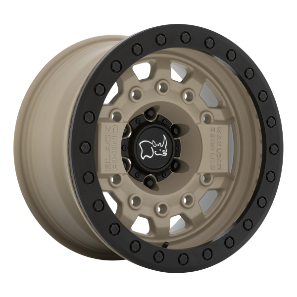 Black Rhino - Black Rhino AVENGER BEADLOCK 17X8.5 5X5.0 Desert Sand W/ Black Hardware|1785AVG-25127D71