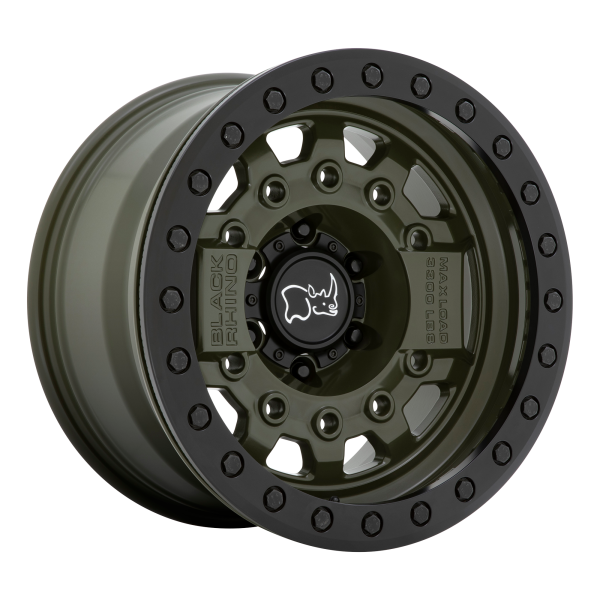 Black Rhino - Black Rhino AVENGER BEADLOCK 17X8.5 6X5.5 Olive Drab Green W/ Black Hardware|1785AVG-06140N12