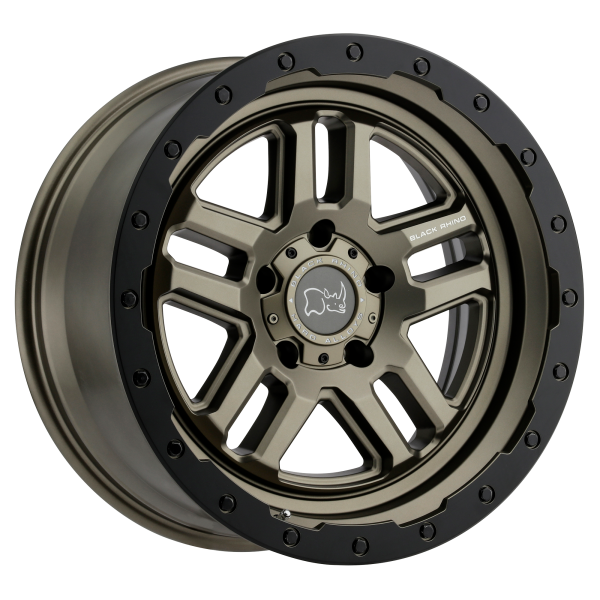 Black Rhino - Black Rhino BARSTOW 18X9.5 5X5.5 Matte Bronze W/ Matte Black Ring|1895BTW005140Z78