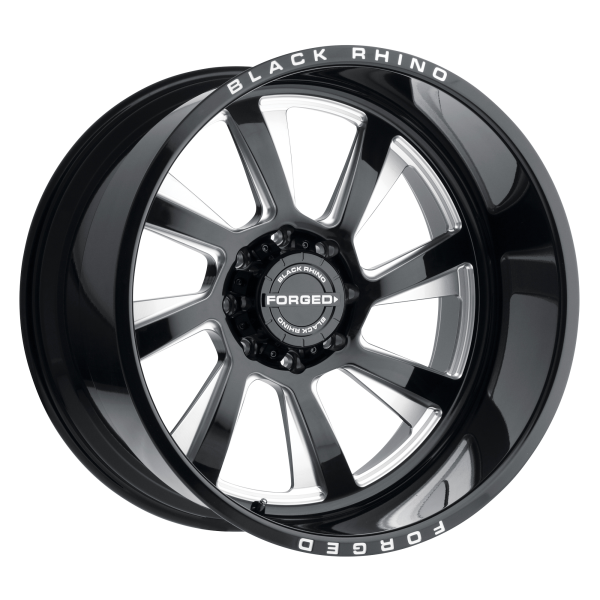 Black Rhino - Black Rhino BLASTER 22X14 8X170 Gloss Black W/ Milled Spokes - Directional|2214BLR-68170B25R