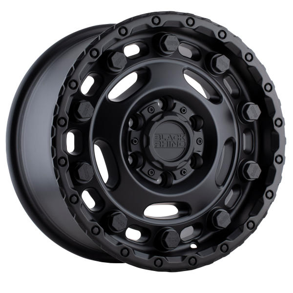Black Rhino - Black Rhino GLACIER 16X8 5X130 Matte Black|1680GCR455130M78