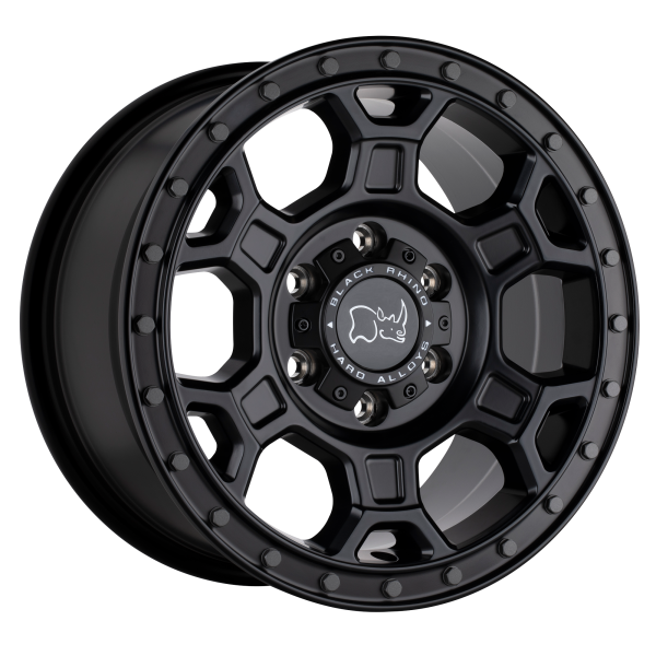 Black Rhino - Black Rhino MIDHILL 16X8 6X130 Matte Black W/ Gunmetal Bolts|1680MHL456130M84