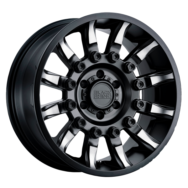 Black Rhino - Black Rhino MISSION 17X8.5 5X5.0 Matte Black W/ Machined Tinted Spokes|1785MSN-85127M71
