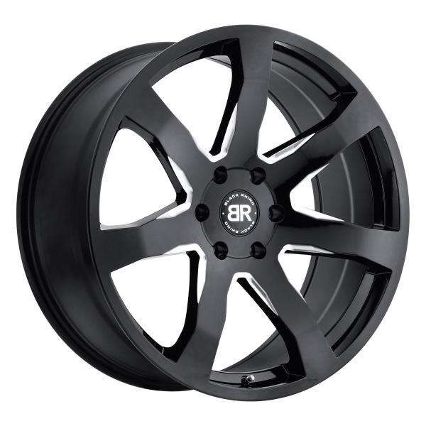 Black Rhino - Black Rhino MOZAMBIQUE 22X9.5 5X150 Gloss Black & Milled|2295MZA305150B10