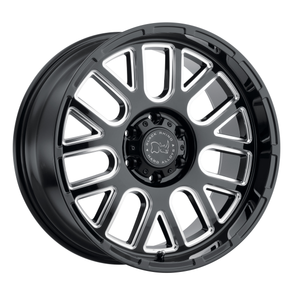 Black Rhino - Black Rhino PISMO 22X12 6X5.5 Gloss Black W/ Milled Spokes|2212PIS-46140B12