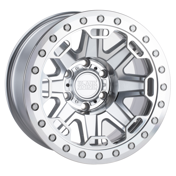 Black Rhino - Black Rhino RIFT BEADLOCK 17X8.5 5X5.0 Silver W/ Mirror Face & Machined Ring|1785RFT-85127S71