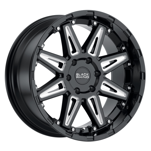 Black Rhino - Black Rhino RUSH 20X9.5 6X135 Gloss Black W/ Milled Spokes|2095RSH126135B87