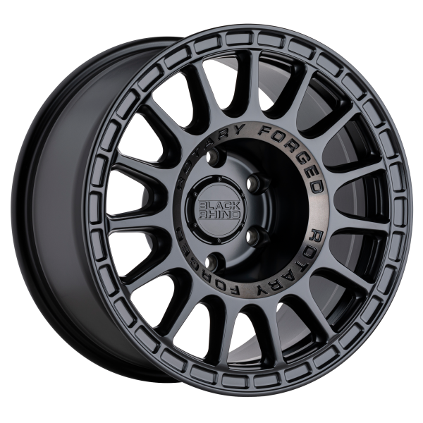 Black Rhino - Black Rhino SANDSTORM 18X8.5 6X5.5 Semi Gloss Black W/ Machined Dark Tint Ring|1885SND006140M12