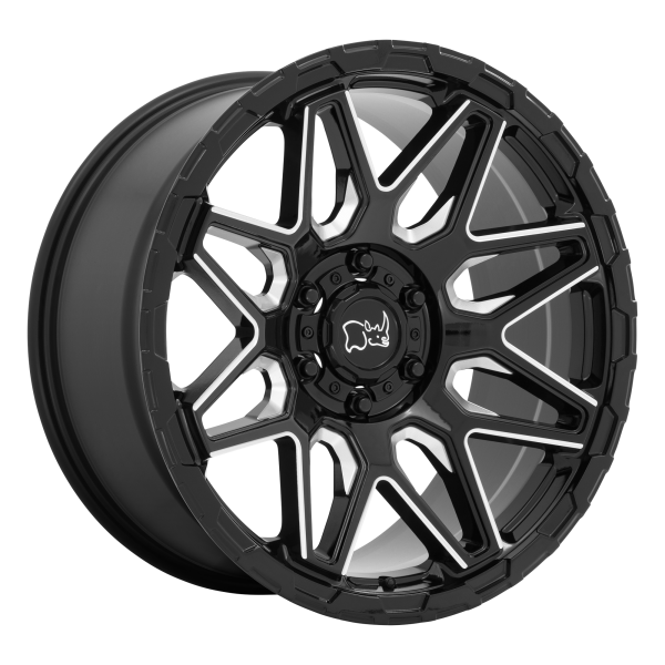 Black Rhino - Black Rhino SHOCKWAVE 20X9.5 5X150 Gloss Black With Milled Spokes|2095SKW125150B10