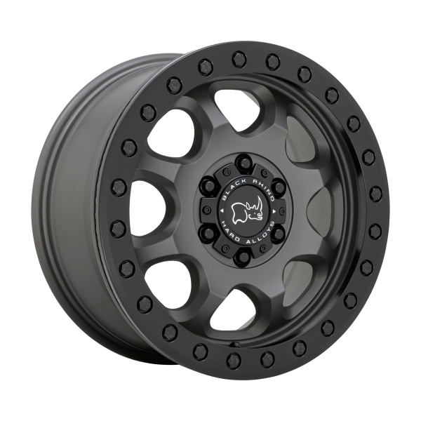 Black Rhino - Black Rhino VENTURE BEADLOCK 17X8 6X130 Matte Gunmetal With Black Hardware|1780VTR386130G84