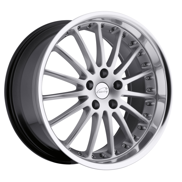 Coventry - Coventry WHITLEY 20X8.5 5X4.25 Hyper Silver W/ Mirror Cut Lip|2085COW355108S63