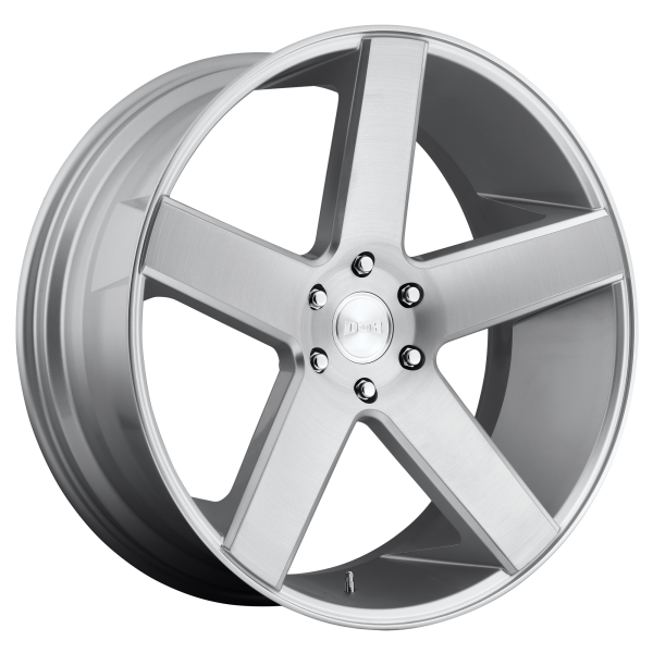 DUB 1PC - DUB 1PC S218 BALLER 22X9.5 5X5.5 Gloss Silver Brushed|S218229585+26