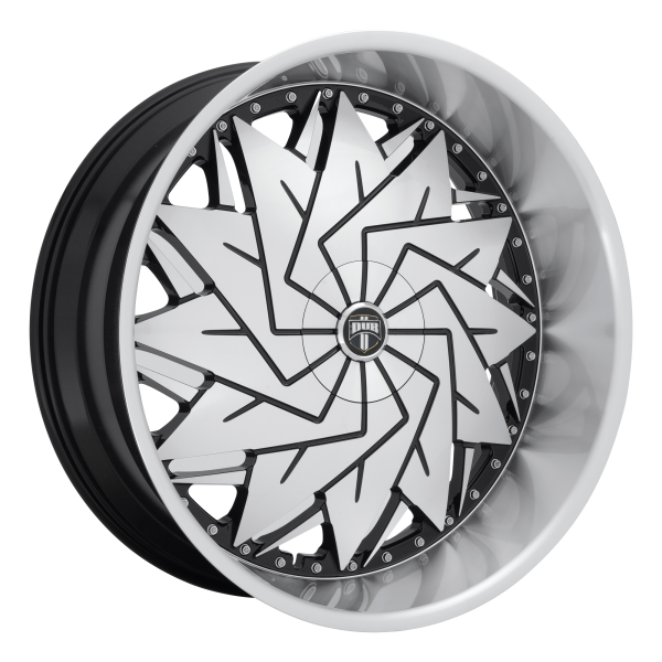 DUB 1PC - DUB 1PC S234 DAZR 26X10 5X4.75/5.0 Gloss Black Machined|S234260008+05