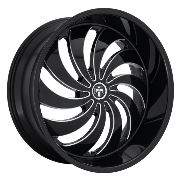 DUB 1PC - DUB 1PC S242 COJONES 24X9 5X115/120 Gloss Black Milled|S242249022+15