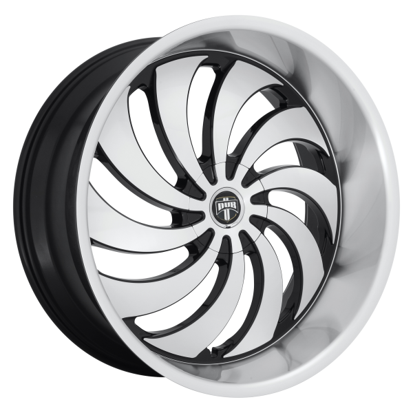 DUB 1PC - DUB 1PC S243 COJONES 24X9 BLANK Gloss Black Machined|S243249000+01D