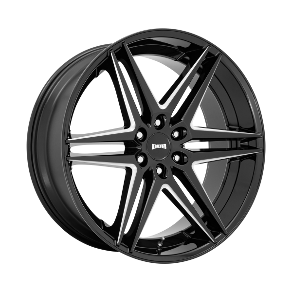 DUB 1PC - DUB 1PC S267 DIRTY DOG 26X10 6X135 Glossy Black Milled|S267260089+30