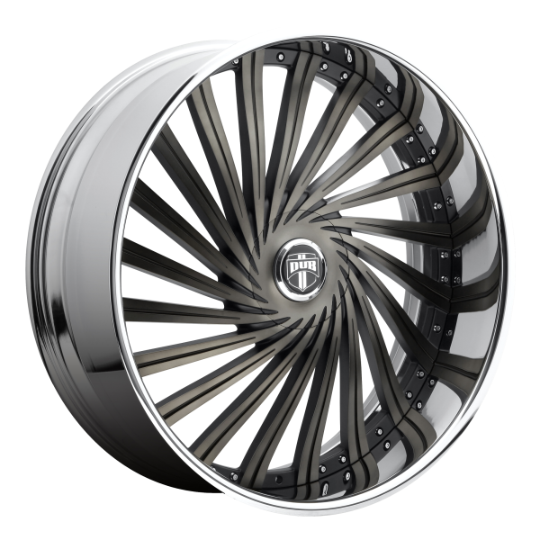 DUB 2PC - DUB 2PC S241 DAZED 24X9 5X4.75/5.0 Matte Black Double Dark Tint|S241249008+05