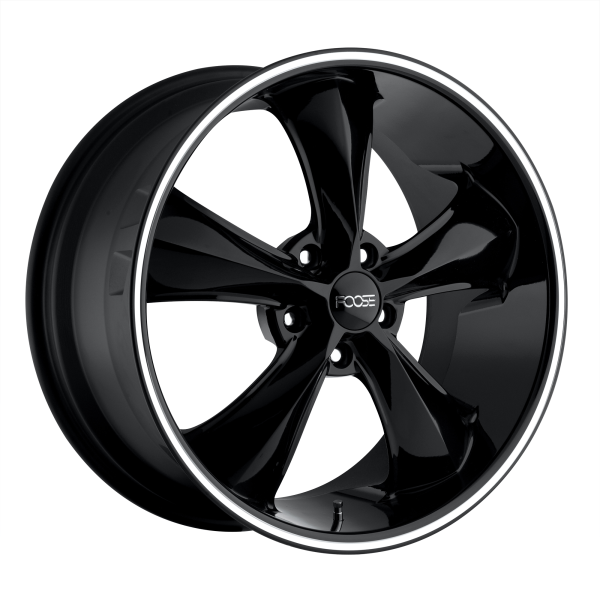 Foose 1PC - Foose 1PC F104 LEGEND 17X8 5X4.75 Gloss Black Milled|F10417806145