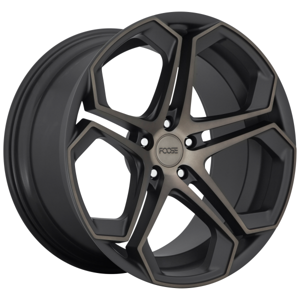 Foose 1PC - Foose 1PC F168 IMPALA 20X9 5X115 Matte Machined Double Dark Tint|F168209090+38