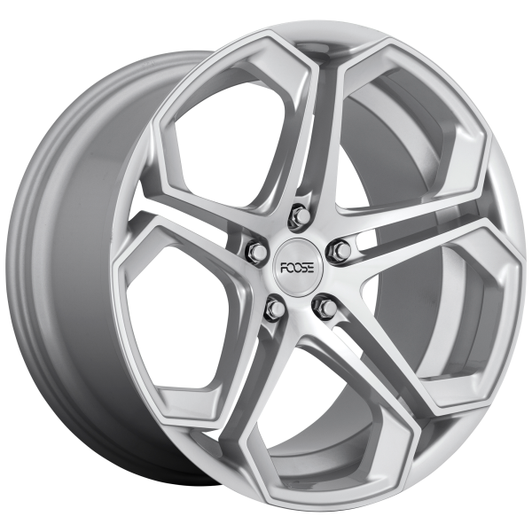 Foose 1PC - Foose 1PC F170 IMPALA 20X9 5X120 Gloss Silver Machined|F170209021+35