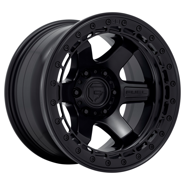 Fuel 1PC - Fuel 1PC D122 BLOCK BEADLOCK 17X8.5 6X135 Matte Black With Matte Black Ring|D12217858947