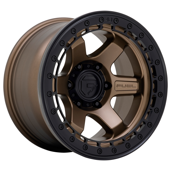 Fuel 1PC - Fuel 1PC D124 BLOCK BEADLOCK 17X8.5 5X150 Matte Bronze With Matte Black Ring|D12417855657