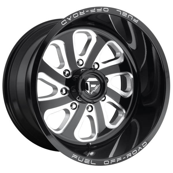 Fuel 1PC - Fuel 1PC D587 FLOW 20X12 6X5.5 Gloss Black Milled|D58720208347