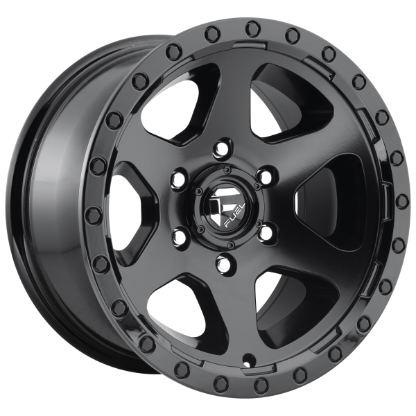 Fuel 1PC - Fuel 1PC D589 RIPPER 17X9 5X5.0 Matte Black Gloss Black Lip|D58917907350