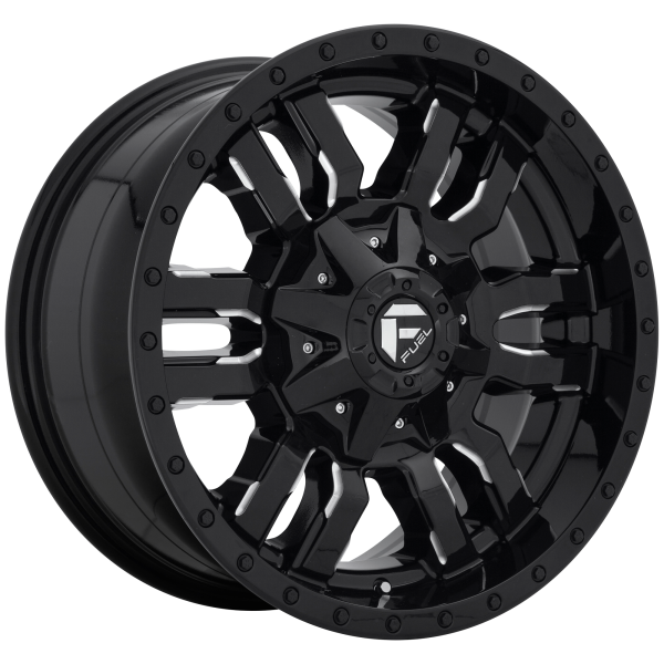 Fuel 1PC - Fuel 1PC D595 SLEDGE 20X12 5X4.5/5.0 Gloss Black Milled|D59520202647