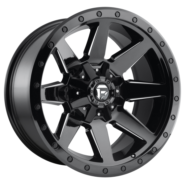 Fuel 1PC - Fuel 1PC D597 WILDCAT 20X9 5X5.5/150 Gloss Black Milled|D59720907050