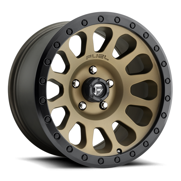 Fuel 1PC - Fuel 1PC D600 VECTOR 20X9 5X5.0 Matte Bronze Black Bead Ring|D60020907350
