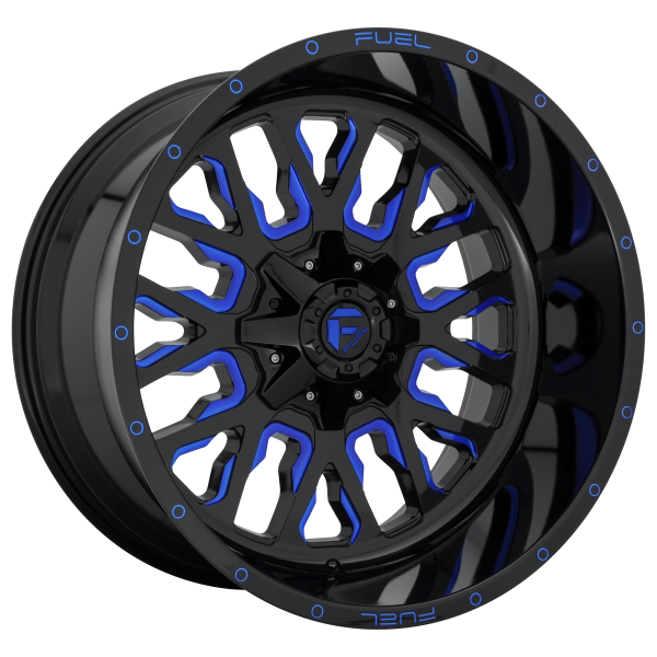 Fuel 1PC - Fuel 1PC D645 STROKE 24X14 6X135/5.5 Gloss Black Blue Tinted Clear|D64524409845