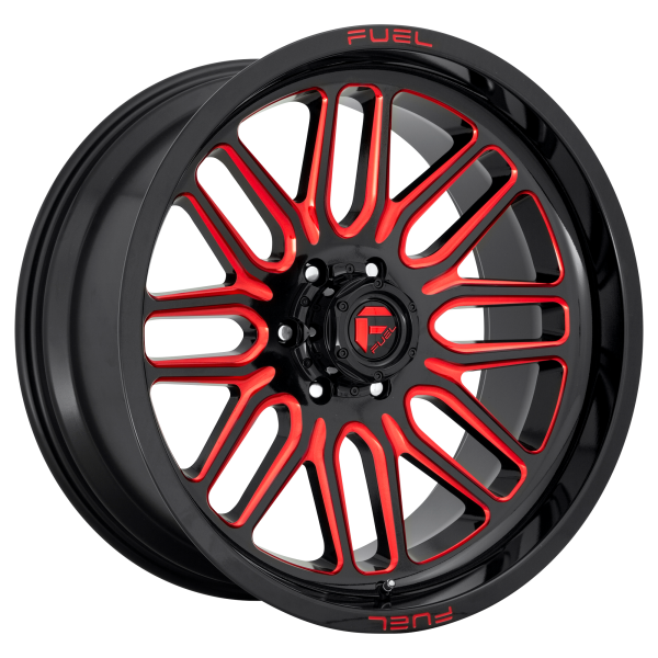 Fuel 1PC - Fuel 1PC D663 IGNITE 20X9 6X135 Gloss Black Red Tinted Clear|D66320908957