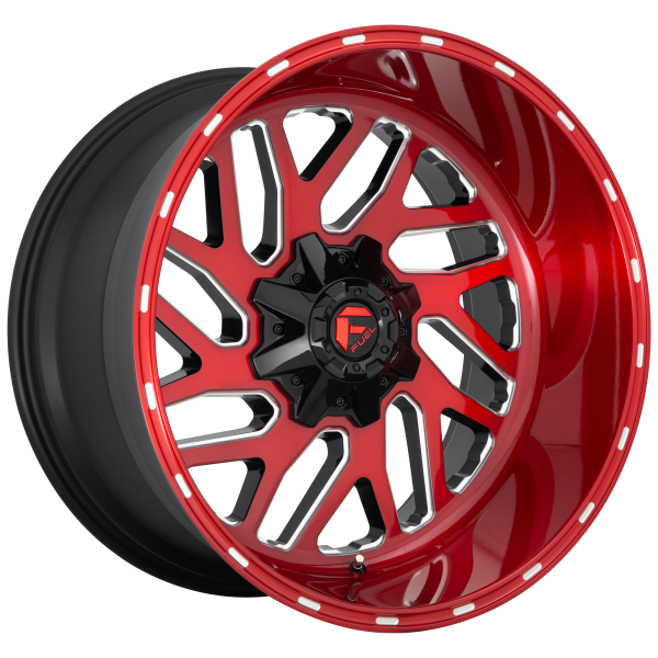 Fuel 1PC - Fuel 1PC D691 TRITON 22X12 8X180 Candy Red Milled|D69122201847