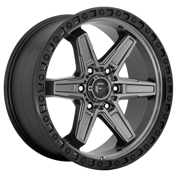 Fuel 1PC - Fuel 1PC D698 KICKER 20X9 6X5.5 Matte Gun Metal Black Bead Ring|D69820908457